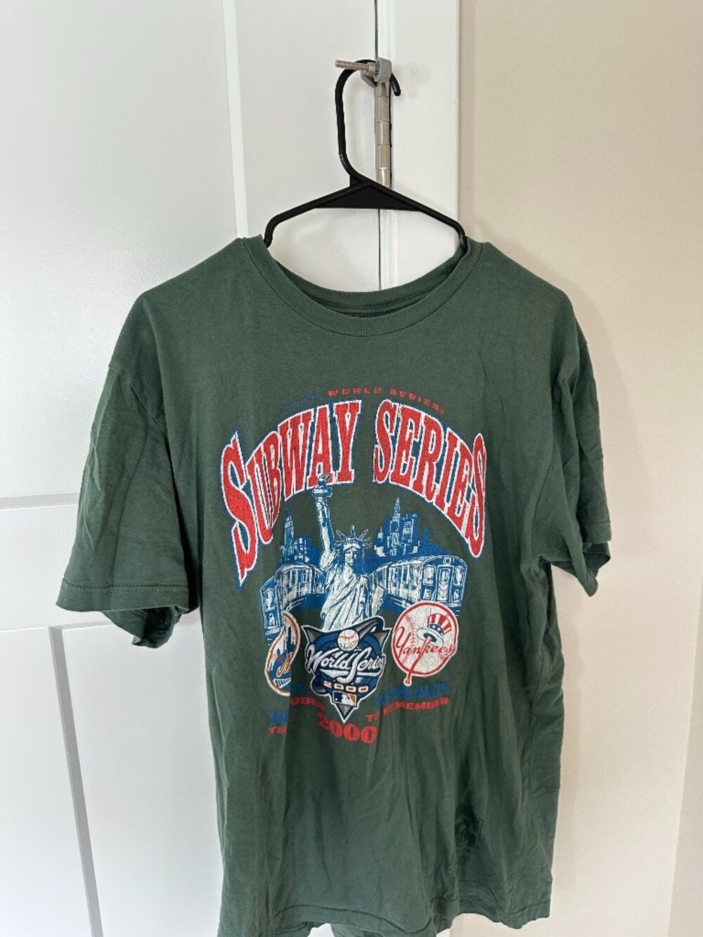 Mitchell & Ness MLB Subway Series New York Yankees vs Mets T Shirt Size Large